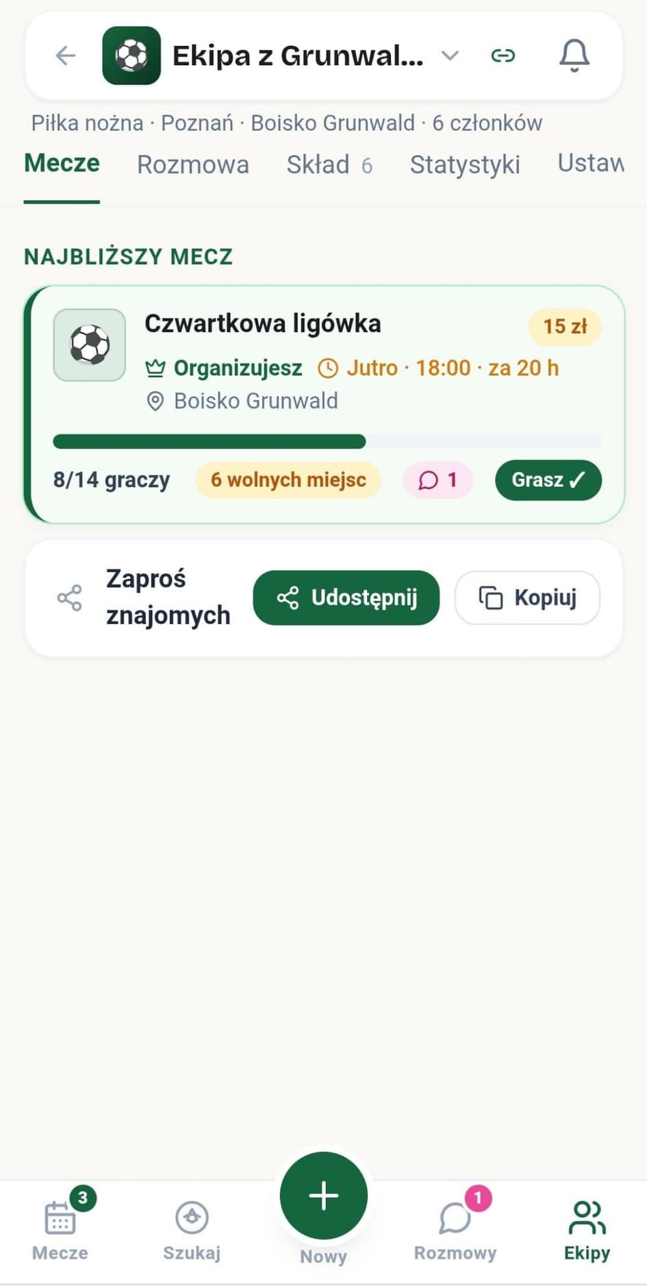 Grupy i ekipy